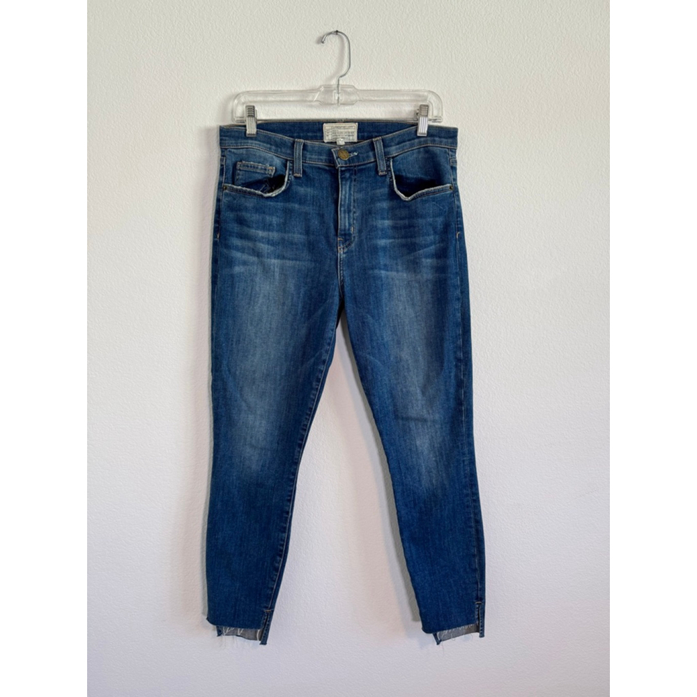 Women's Current/Elliott Blue‎ Ankle Cropped Jeans Size 30